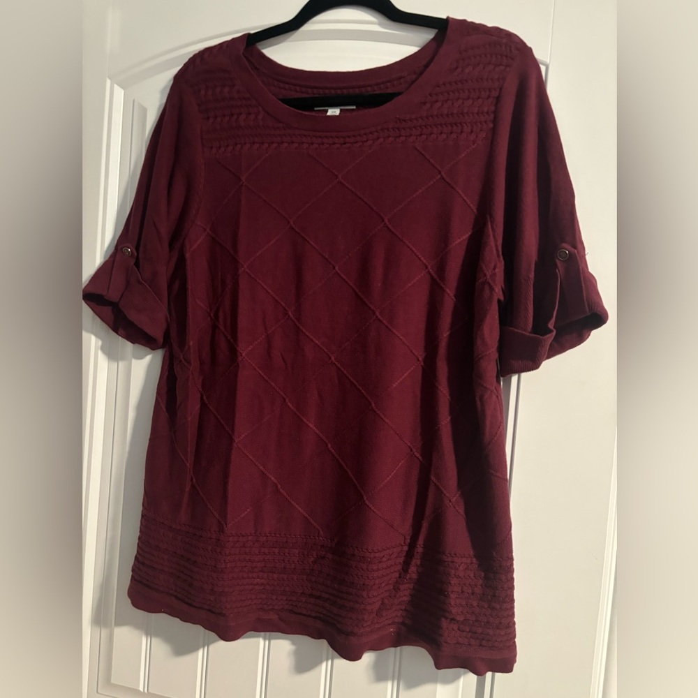 #C076 Croft & Barrow's Women's lightweight Sweater Tunic, Sz XXL